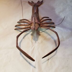Copper Lobster Art Sculpture
